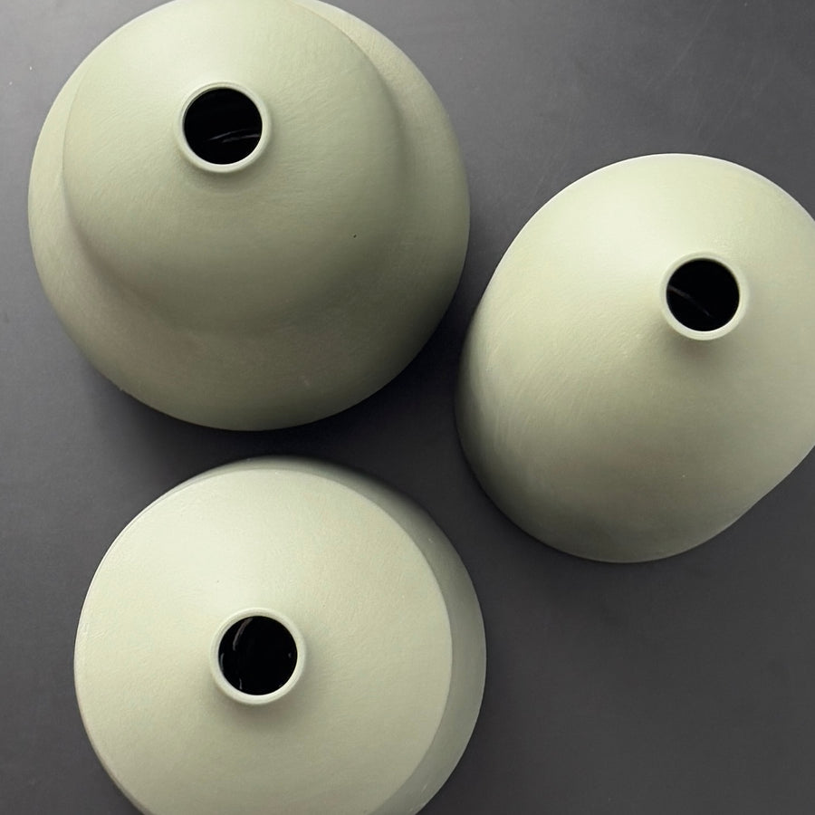 8-11" Ivy Green Vases