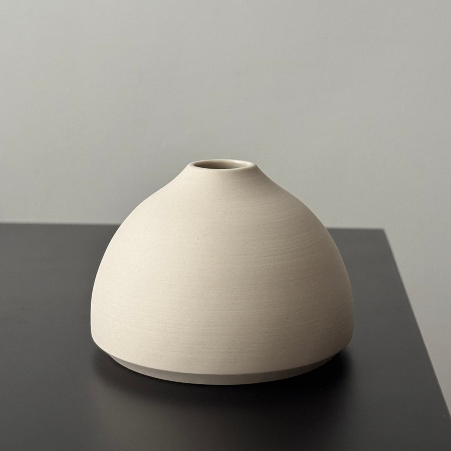 3" Kaolin White Vases