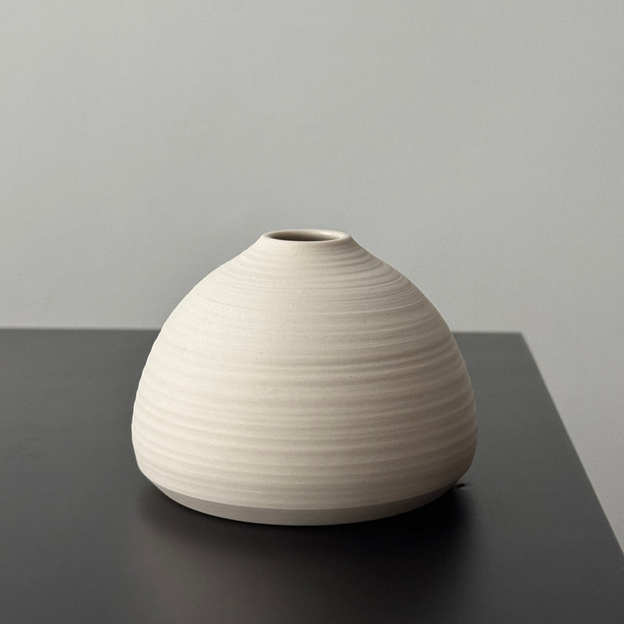 3" Kaolin White Vases