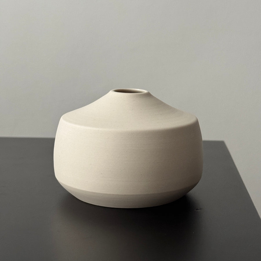 3" Kaolin White Vases