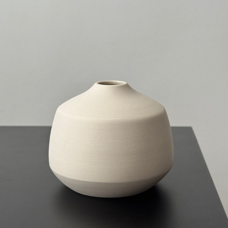 3" Kaolin White Vases