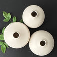 3" Kaolin White Vases