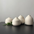 4" kaolin white vases