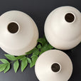 4" kaolin white vases