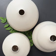 6-8" Kaolin White Vases