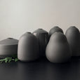 7" Charcoal Vases