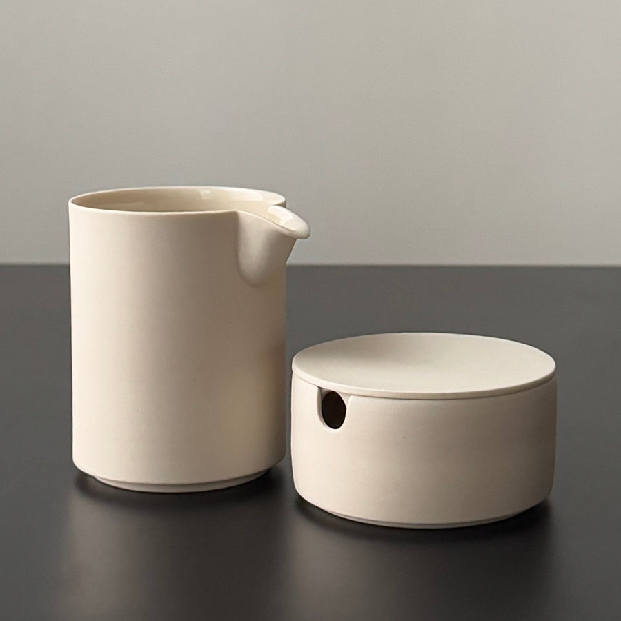 Column Creamer/Sugar Set