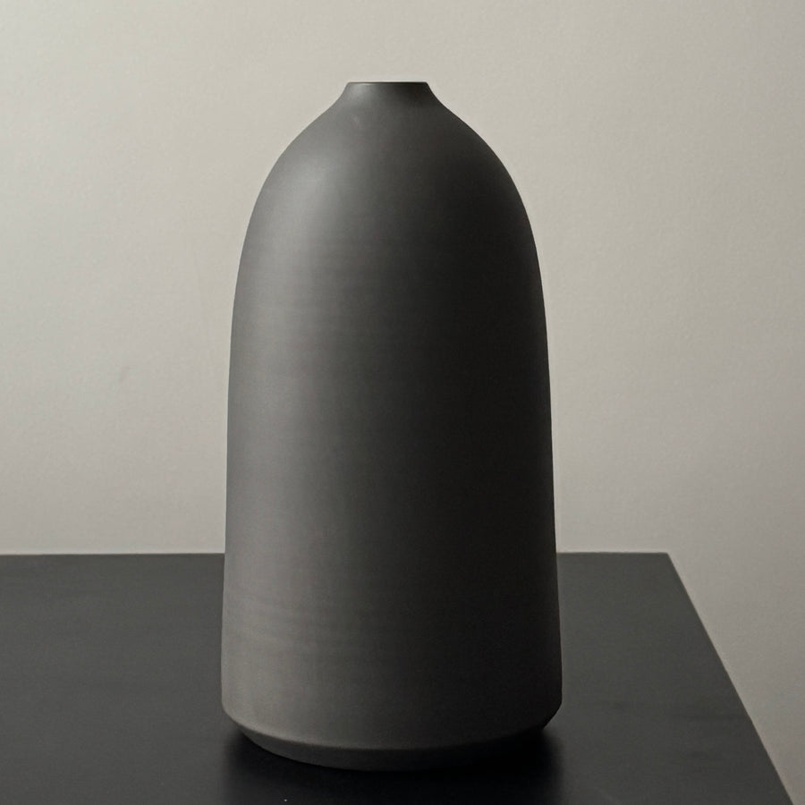 9" Charcoal Vases