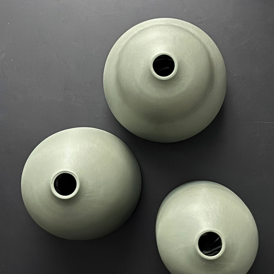 6-8" Ivy Green Vases