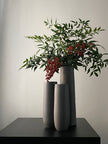 Charcoal tulip vases