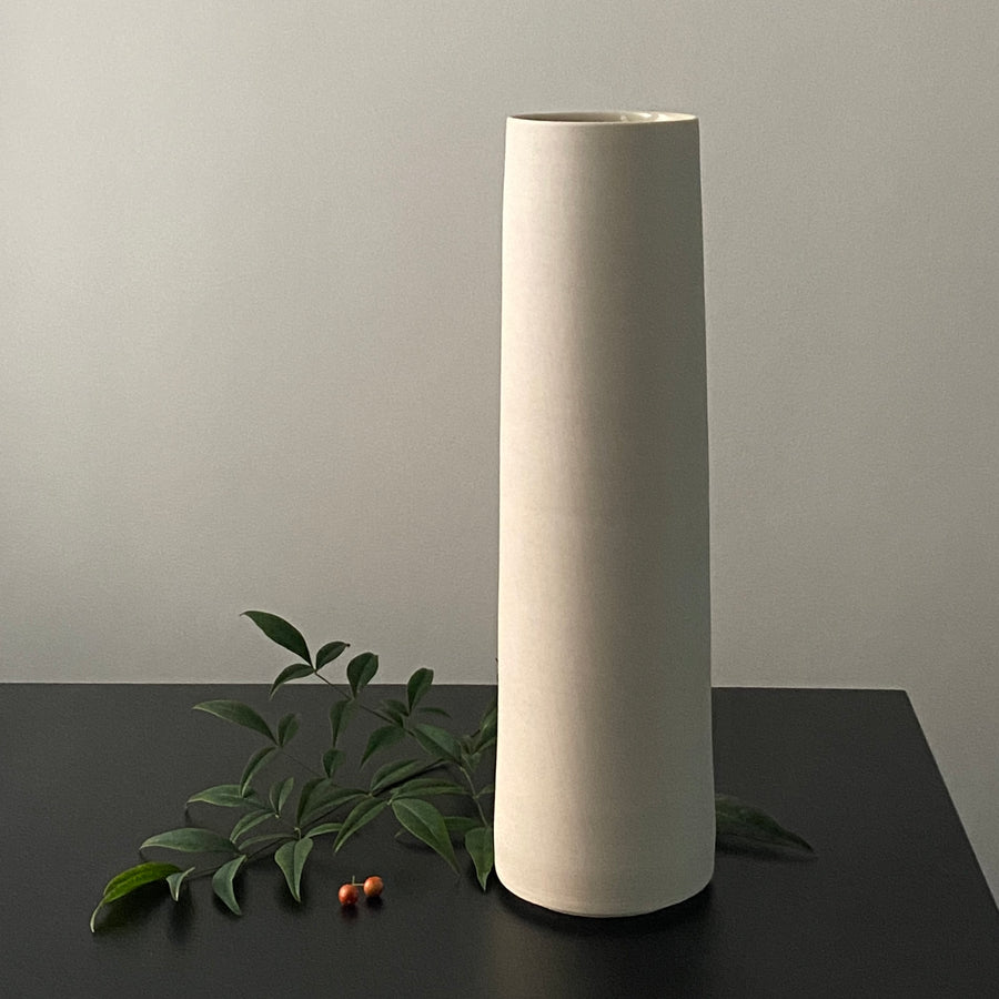 White column vase