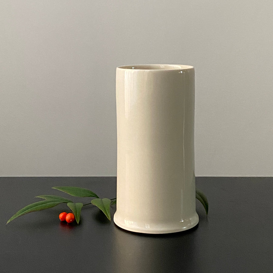 Small white vases